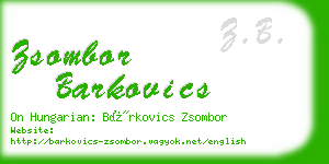 zsombor barkovics business card